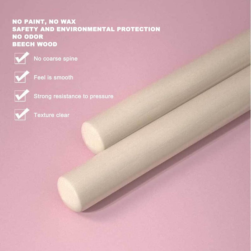 woobles Yoga Stick, Yoga Stretching Tool, Beechwood NBR Hunchback Correction Body Training Lightweight Exercise Stick for Exercise - Image 3